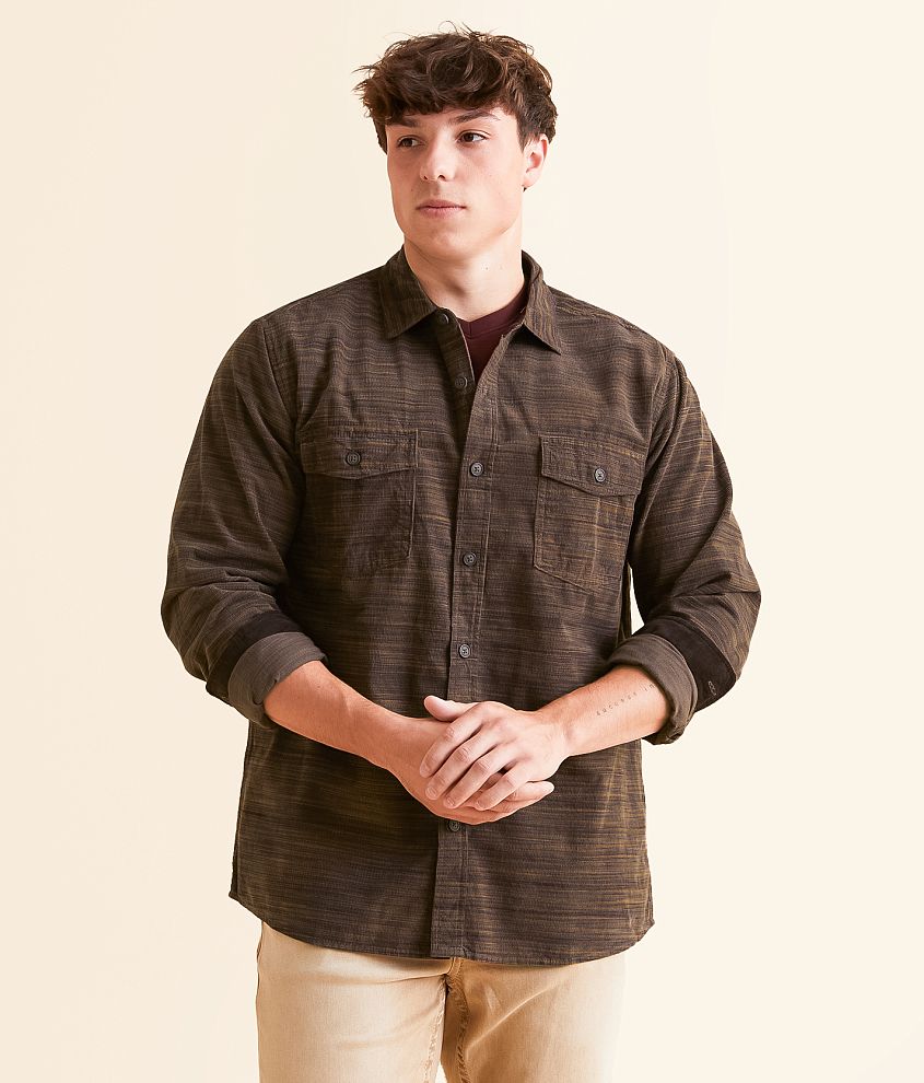 North River&#174; Space Dye Corduroy Shirt front view