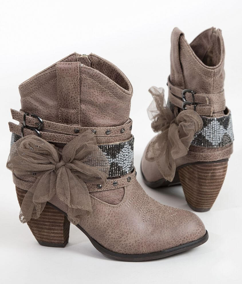 Not Rated Legacy Boot Women s Shoes in Taupe Buckle