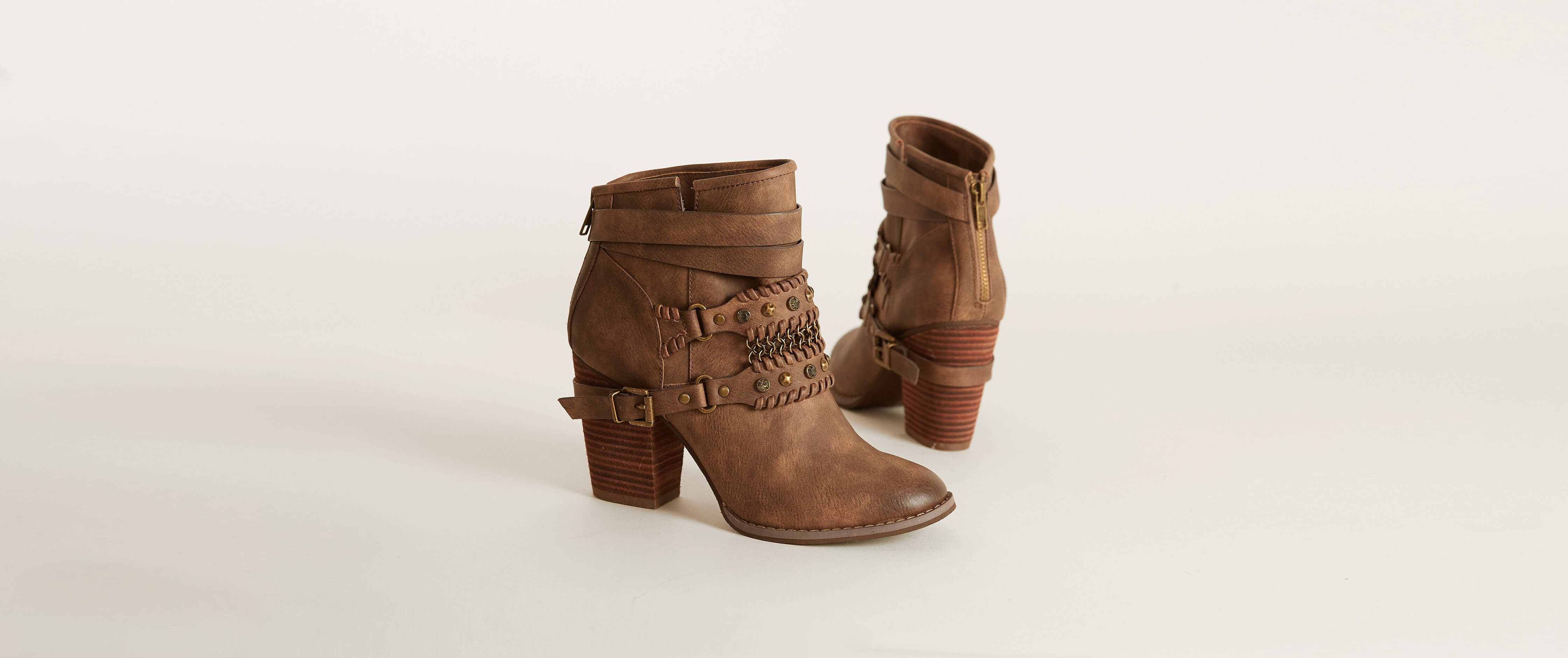 Not Rated Nae Nae Boot Clothing in Brown Buckle