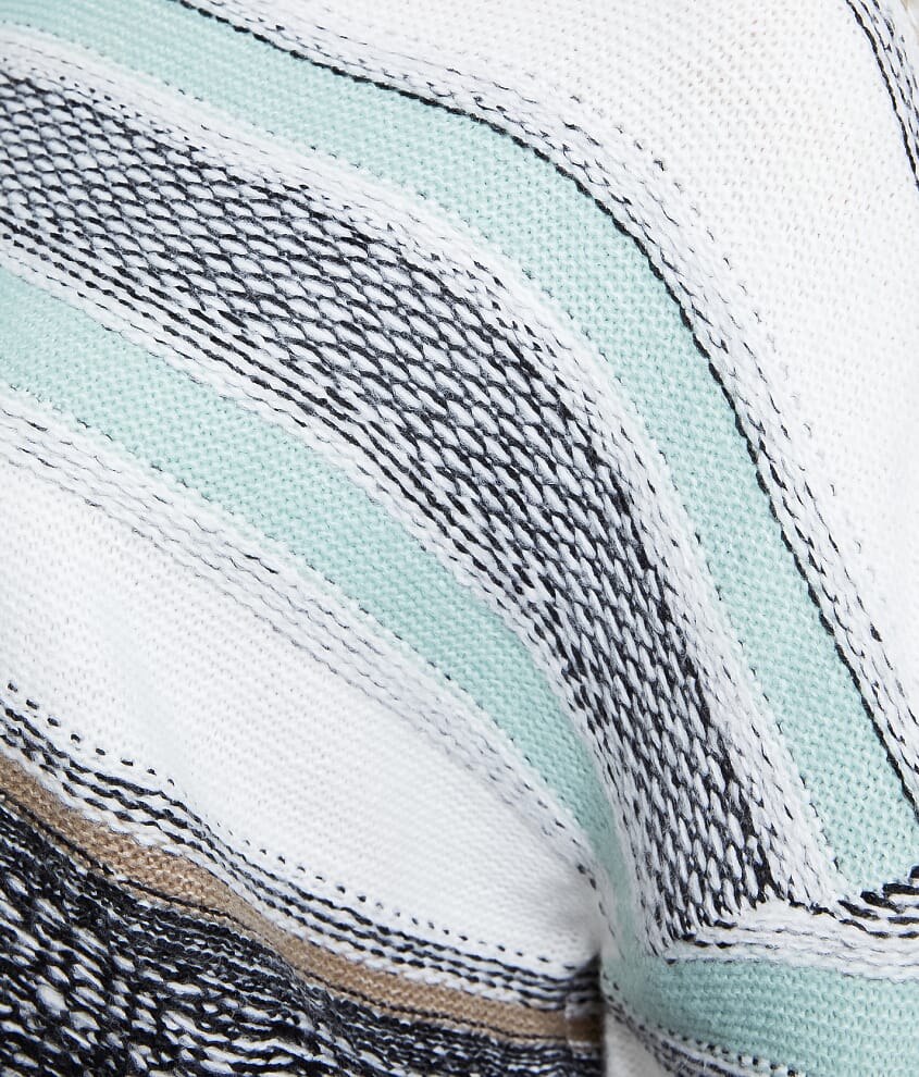 Mixed Print Striped Sweater