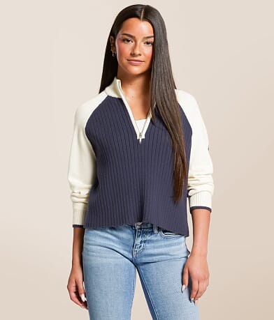 FITZ + EDDI Quarter Zip Pullover front view