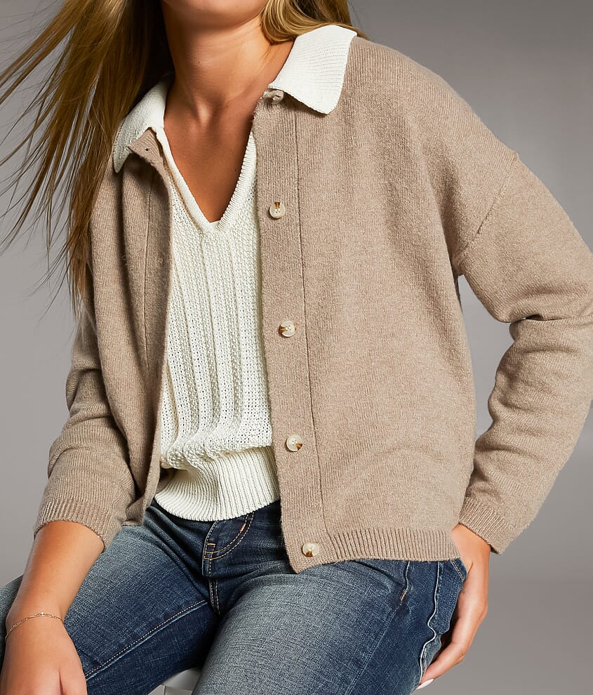 Prep Edit - Heathered Cardigan Sweater - thumbnail 9