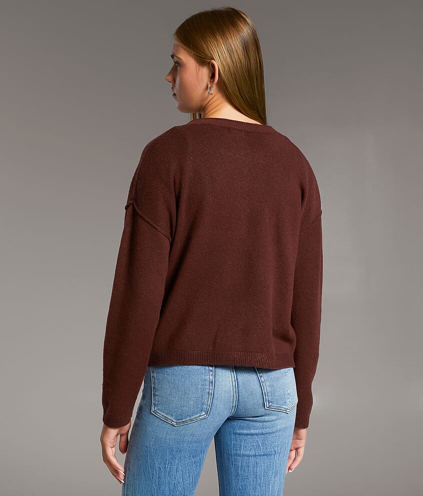 Prep Edit - Heathered Cardigan Sweater - thumbnail 3