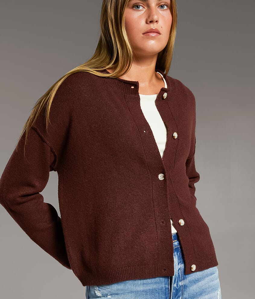 Prep Edit - Heathered Cardigan Sweater - thumbnail 4