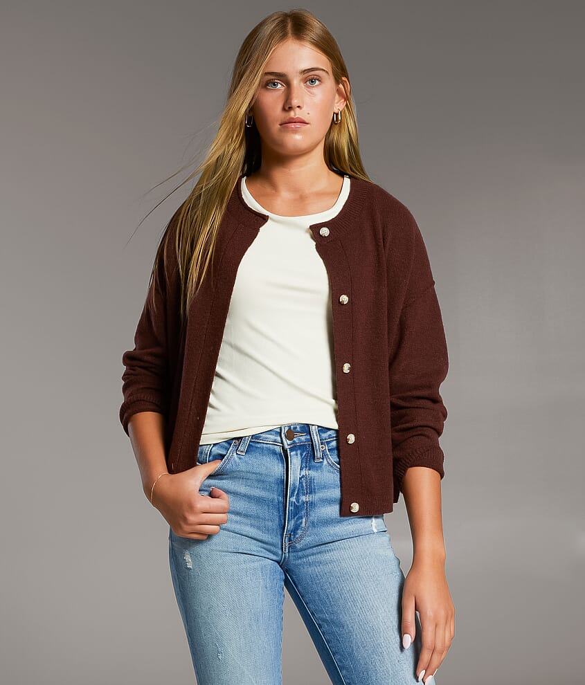 Prep Edit - Heathered Cardigan Sweater - thumbnail 2