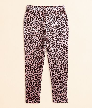 adyson parker Girls - Velvet Animal Print Legging front view