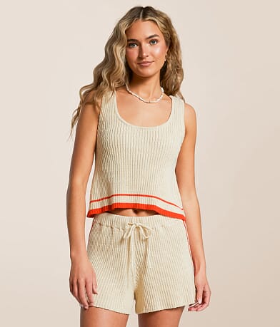 Billabong Summery Nights Cropped Tank Top front view