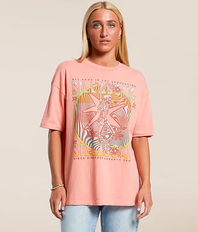 Billabong Crazy Town Oversized T-Shirt front view