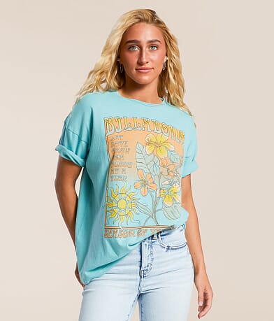Billabong Daylight Blooms Oversized T-Shirt front view
