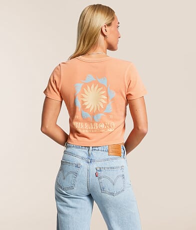 Billabong On Board Cropped T-Shirt front view