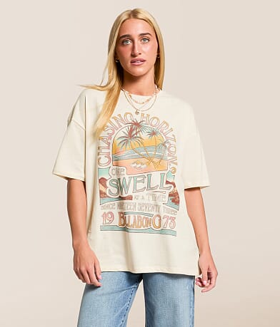Billabong The Sun Rises Oversized T-Shirt front view