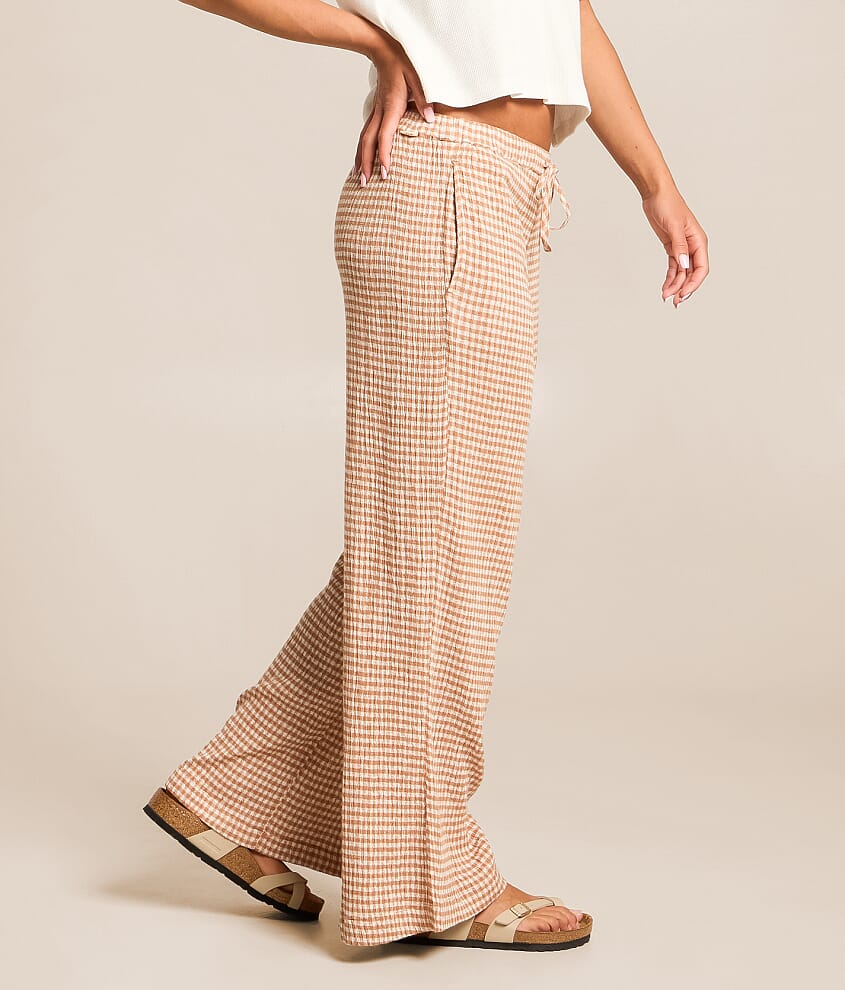 Gingham Wanderer Wide Leg Pant - thumbnail 3