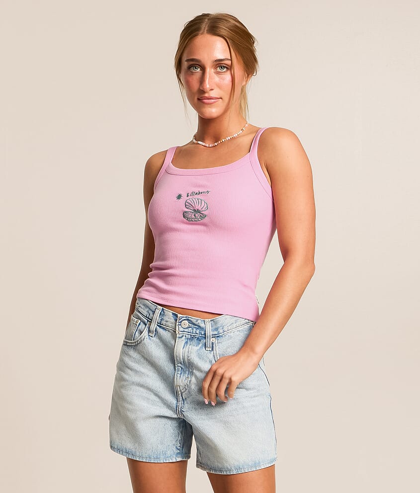 トップス Babylclub pink tank top Billabong Day Trip Forever Cropped Tank Top - Women's Tank Tops in