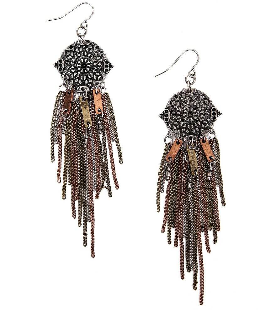 Daytrip Engraved Earring front view