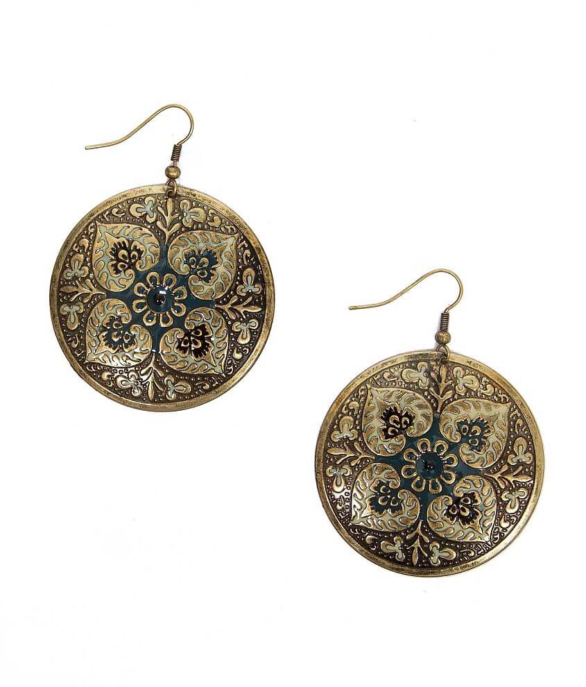 Daytrip Embossed Earring front view