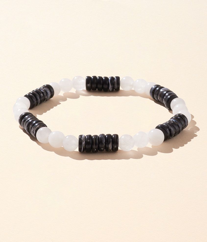 BKE Black & White Bracelet front view