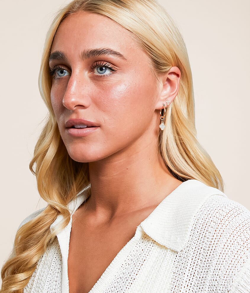 3 Pack Mini Hoop Earring Set