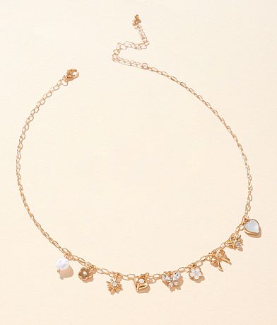 boutique by BKE Glitz Charm Necklace front view