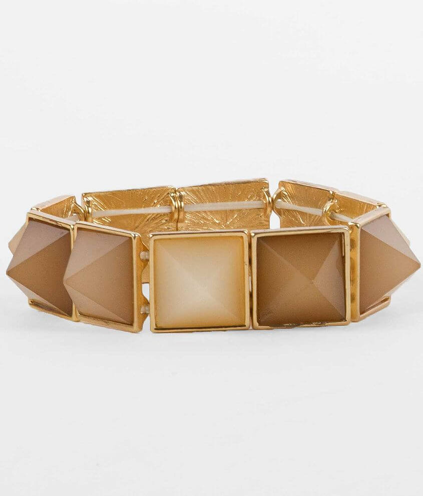 BKE Pyramid Stone Bracelet front view