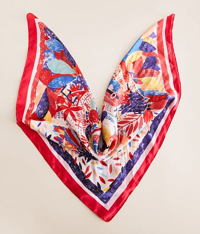 boutique by BKE Floral Fashion Scarf front view