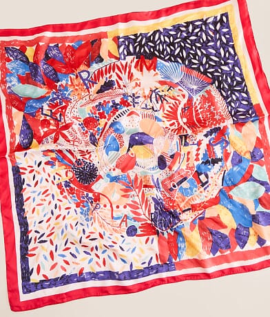 boutique by BKE Floral Fashion Scarf front view