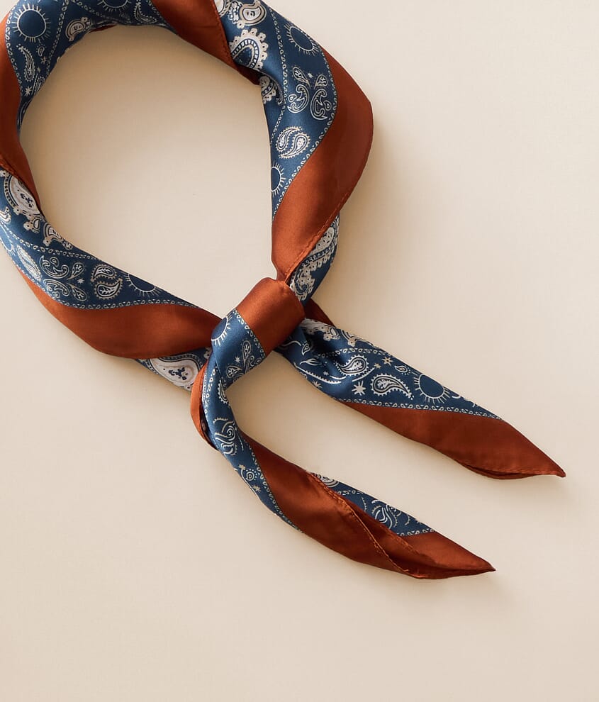 Paisley Satin Scarf - thumbnail 3