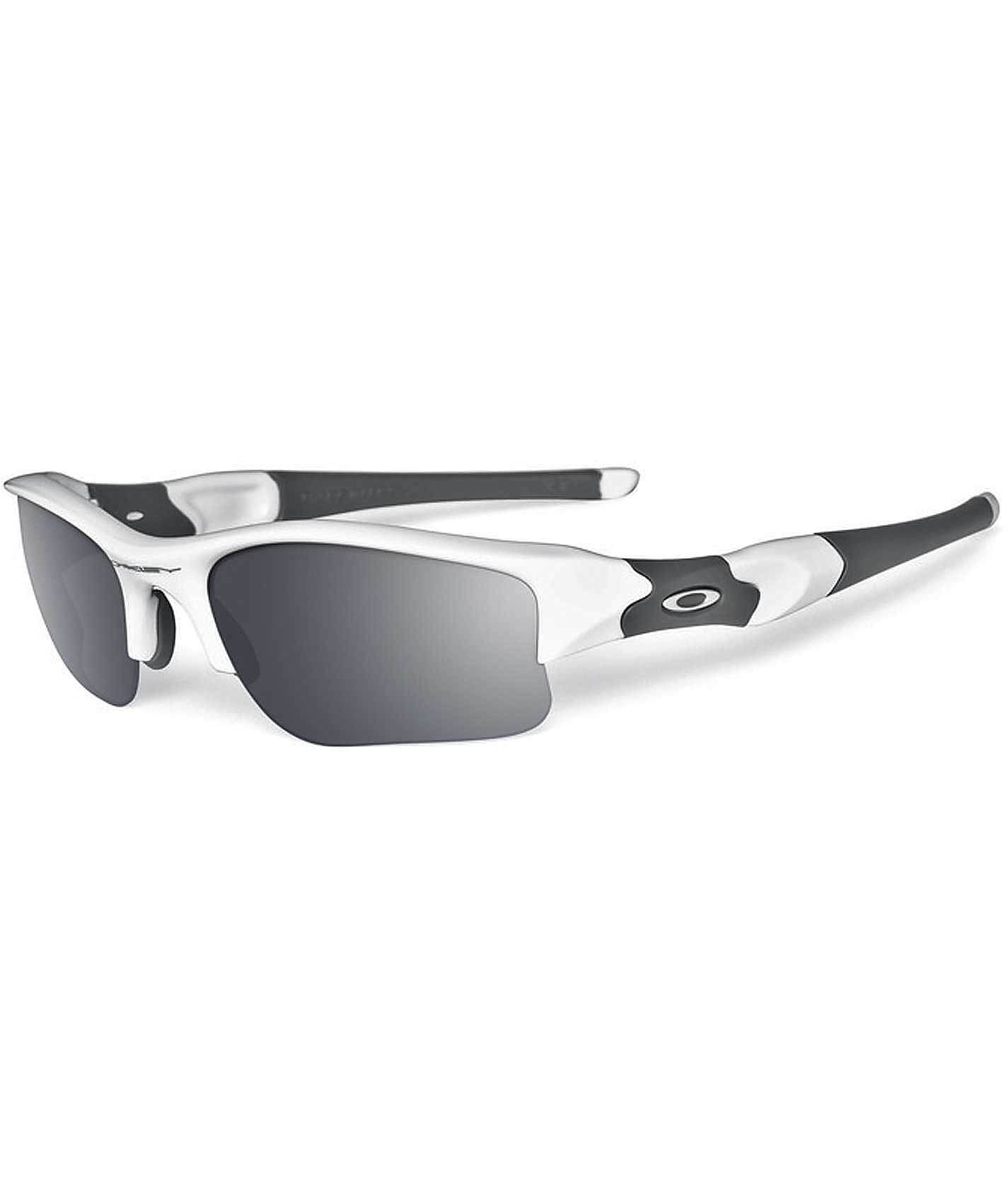 Oakley Flak Jacket XLJ Sunglasses - Men's Sunglasses & Glasses in White  Black Iridium | Buckle