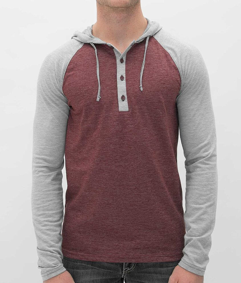 Oakley Universe Henley Hoodie - Men's Sweatshirts in Red Mahagony | Buckle