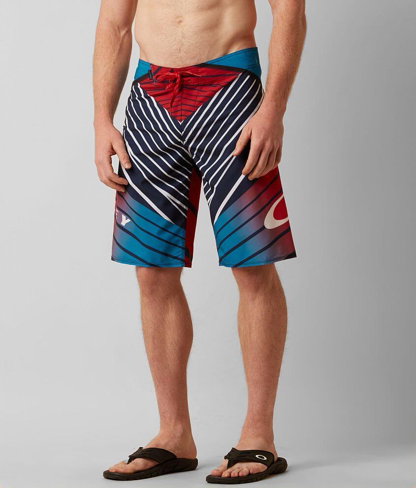 Oakley The Point 21 Boardshort Men s Swimwear in Red Line Buckle