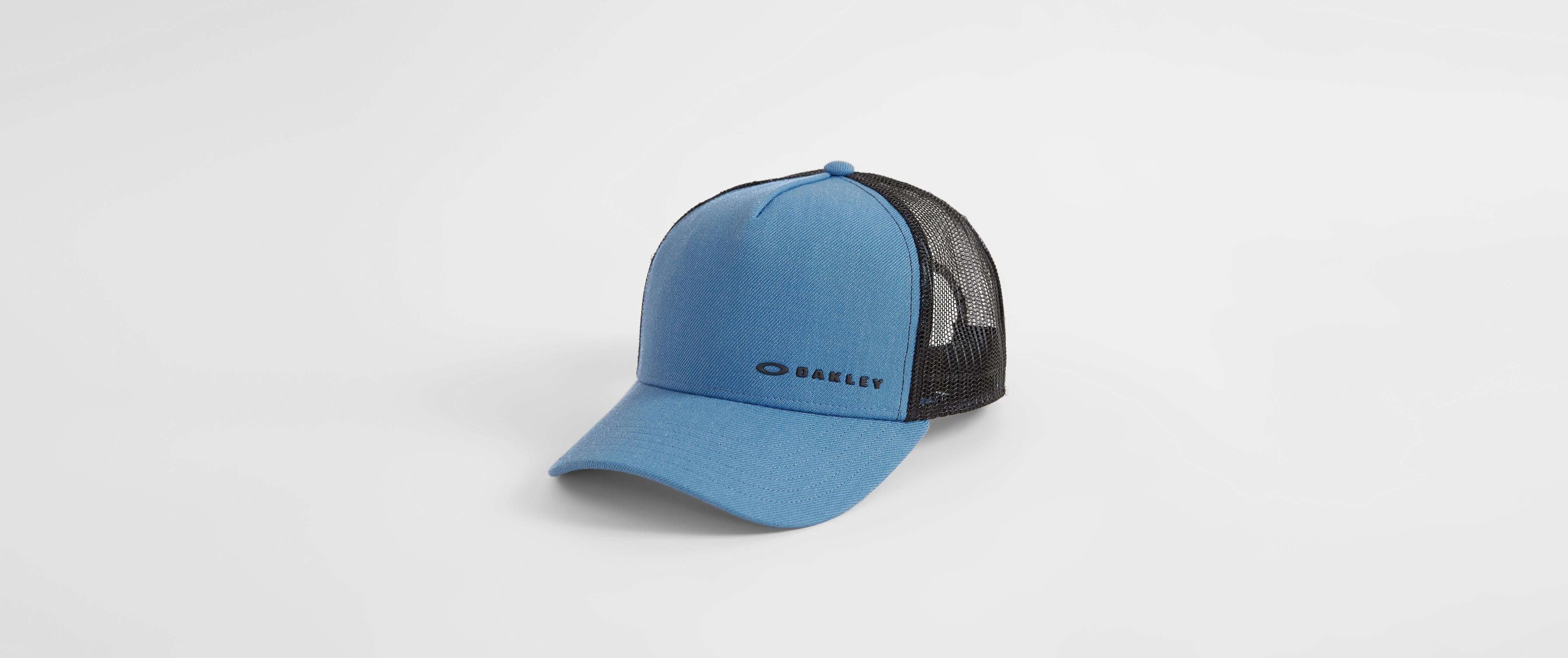 blue oakley hat