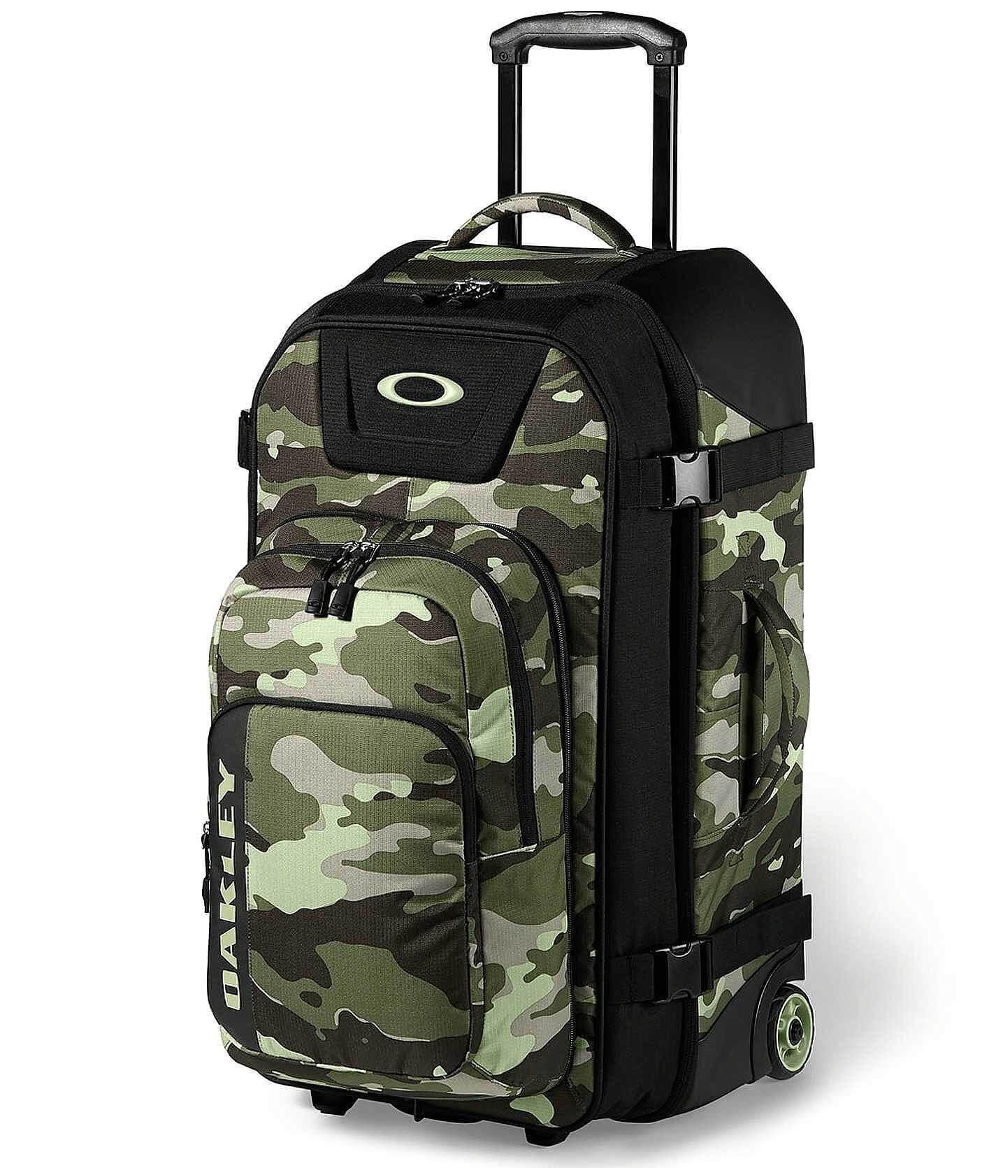 Oakley Works Combo Roller Travel Bag - Men's Bags in Olive Camo | Buckle