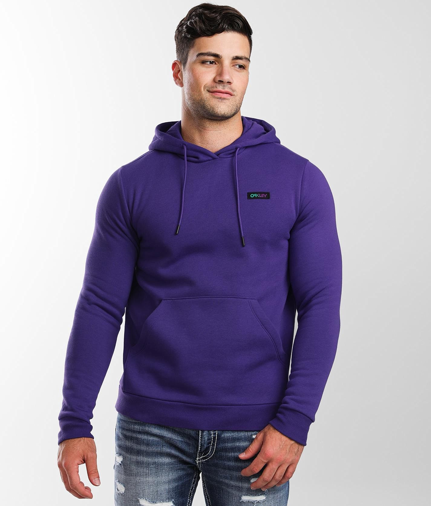 Oakley Gradient Patch Hooded Sweatshirt - Men's Sweatshirts in Deep Violet  | Buckle