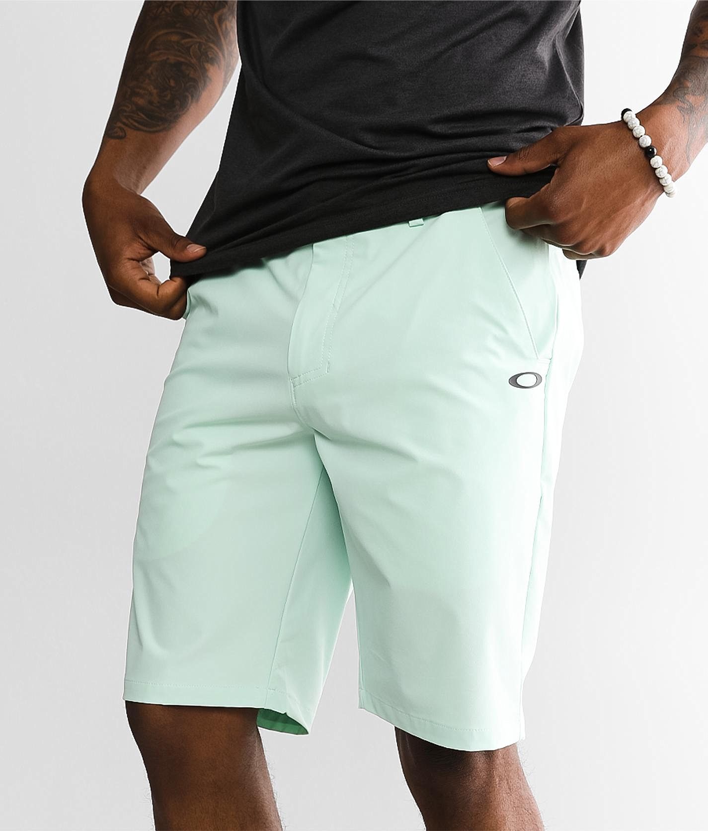 Oakley Take Pro Lite Stretch Short - Men's Activewear in Bay Green