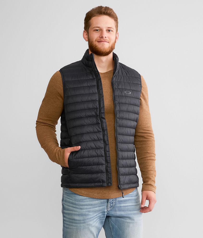 Oakley Omni Thermal Puffer Vest - Men's Coats/Jackets in Blackout