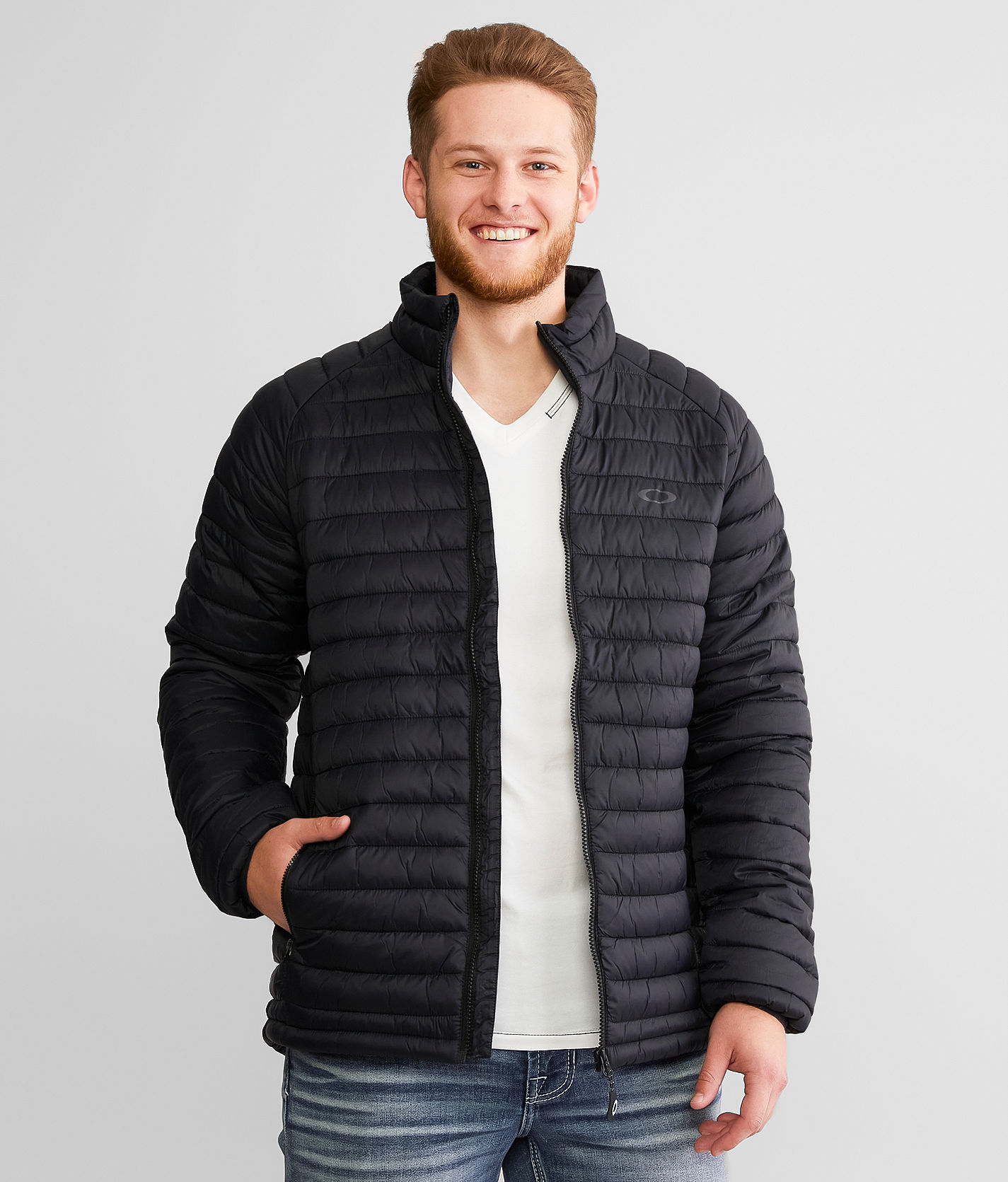 Oakley Omni Thermal Puffer Vest - Men's Coats/Jackets in Blackout