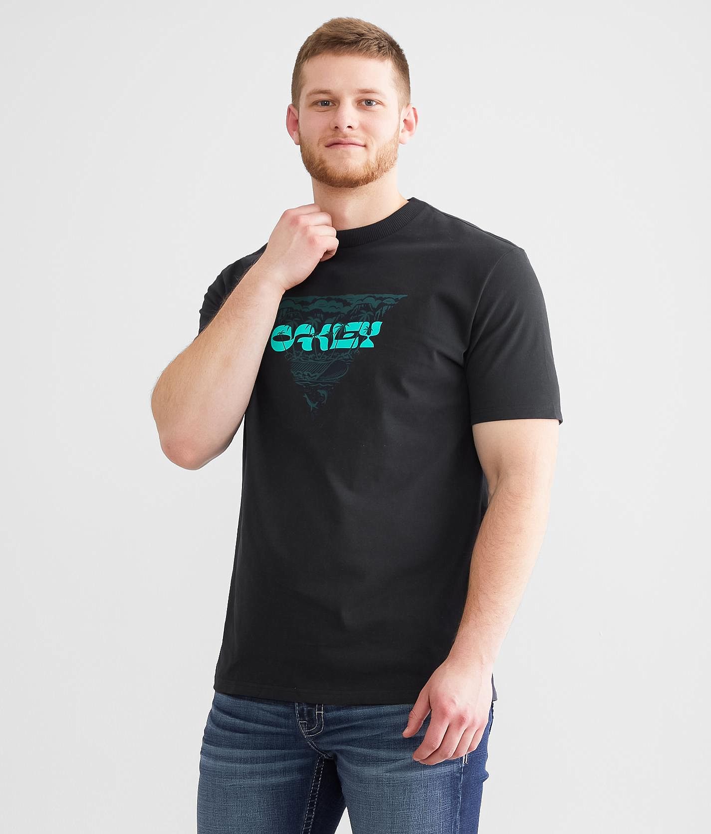 Oakley - tiki Oakley Tiki T-Shirt - Men's T-Shirts in Blackout | Buckle