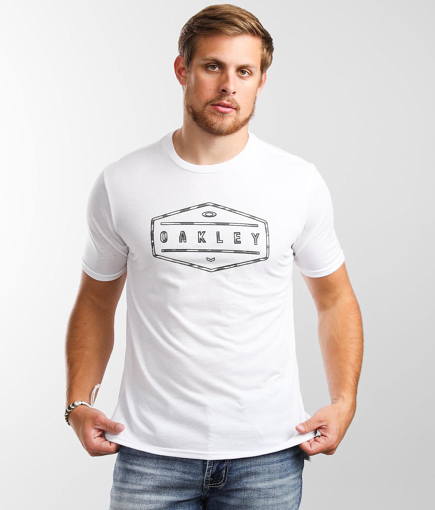 Oakley Hex Grade O Hydrolix™ T-Shirt - Men's T-Shirts in White 