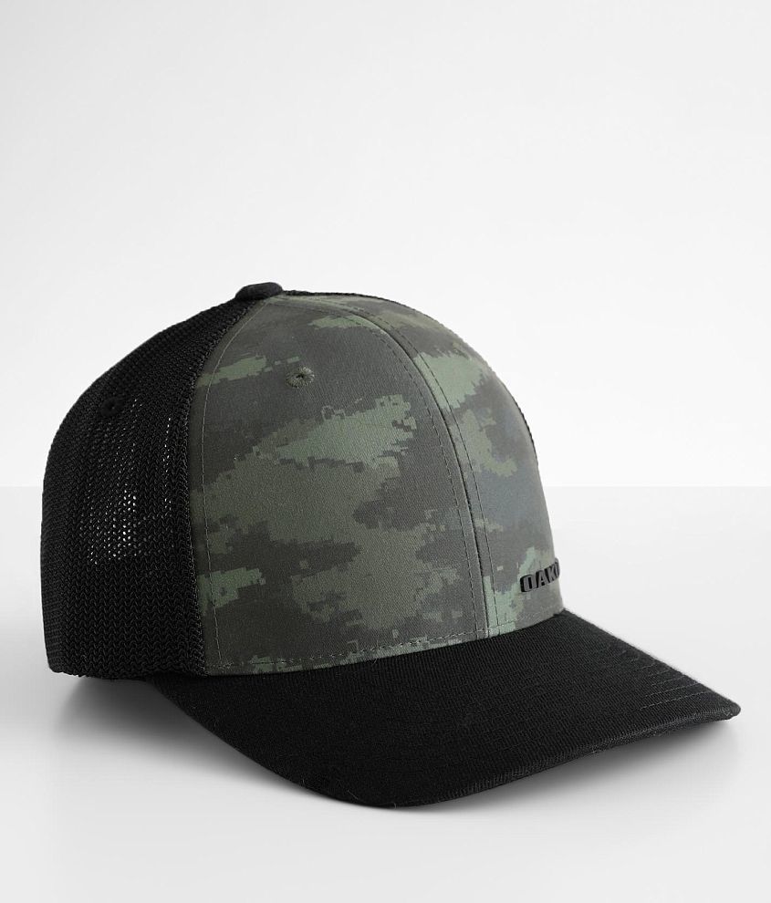 Oakley Camo Stretch Trucker Hat - Men's Hats in Green Brush Camo | Buckle