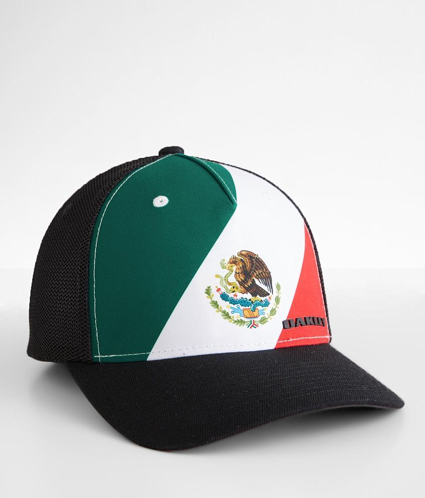 Oakley Mexico Flag Stretch Trucker Hat - Men's Hats in Black Mexico | Buckle