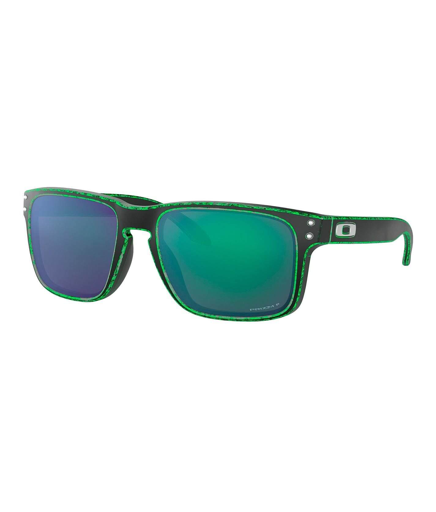 Oakley Holbrook Polarized Sunglasses Men s Sunglasses Glasses in Raceworn Green Buckle