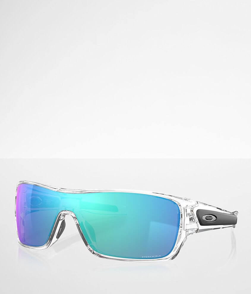 Oakley Turbine Rotor Prizm Sunglasses Men s Sunglasses Glasses in Polished Clear Buckle