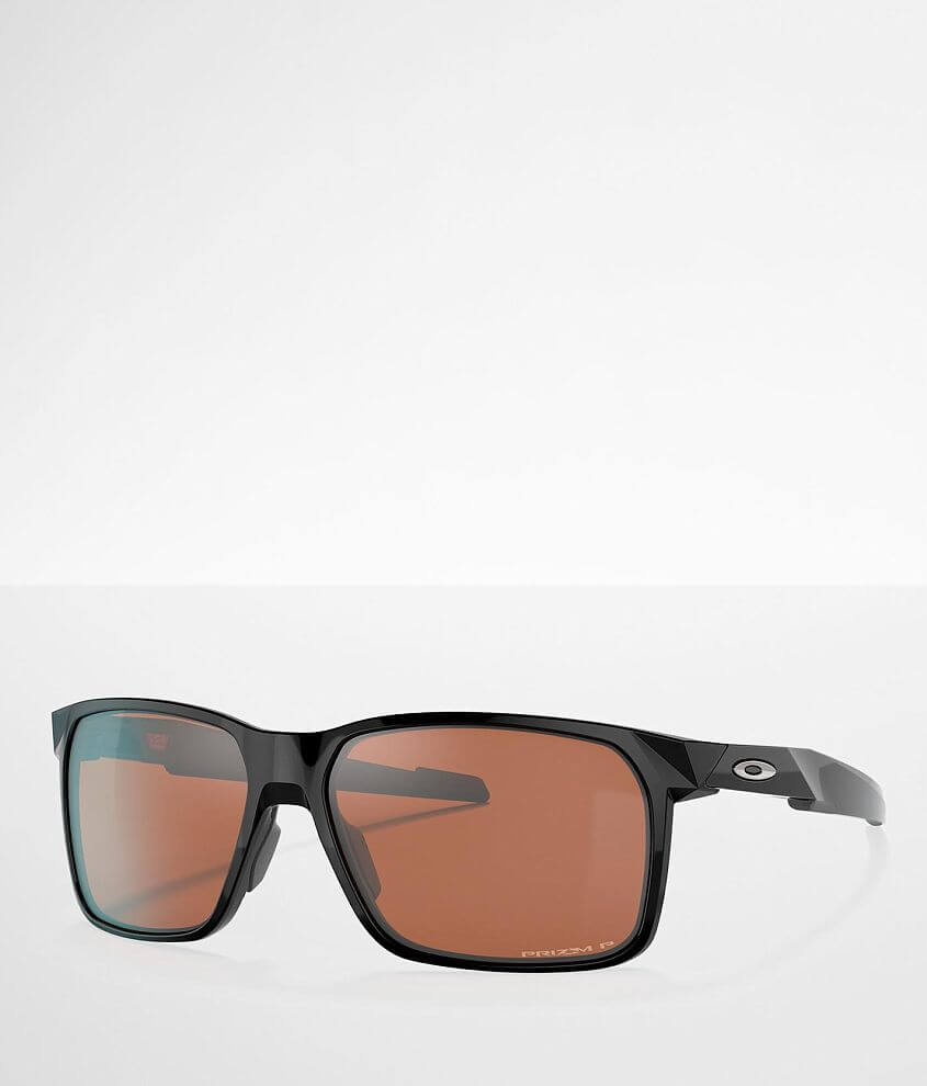 Oakley Portal X Polarized Sunglasses - Men's Sunglasses & Glasses in  Polished Black | Buckle