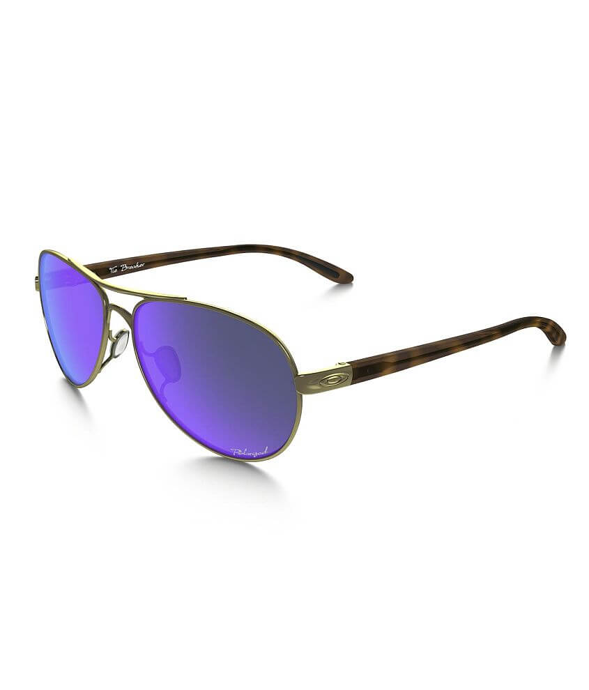 Oakley Tie Breaker Polarized Sunglasses - Women's Sunglasses & Glasses in  Polished Gold Violet | Buckle