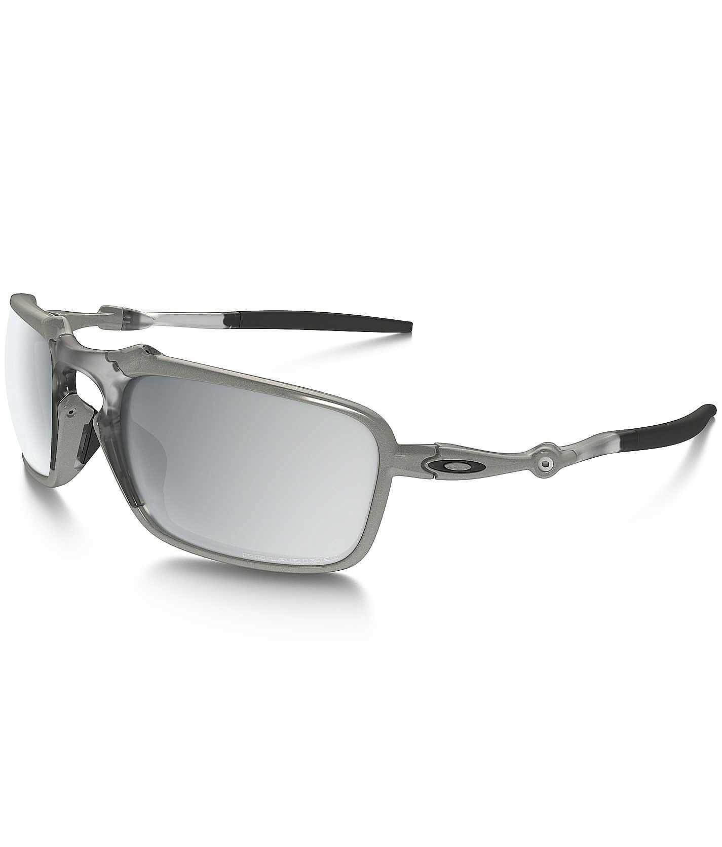 OAKLEY オークリー BADMAN サングラス X Ti/クロームイリジウム Oakley Badman Sunglasses - Men's Sunglasses & Glasses in Chrome