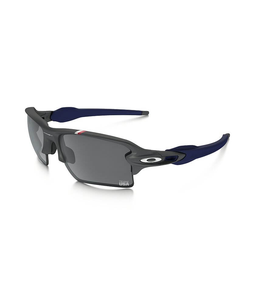 Oakley Flak  Team USA Sunglasses - Men's Sunglasses & Glasses in Matte  Dark Grey | Buckle