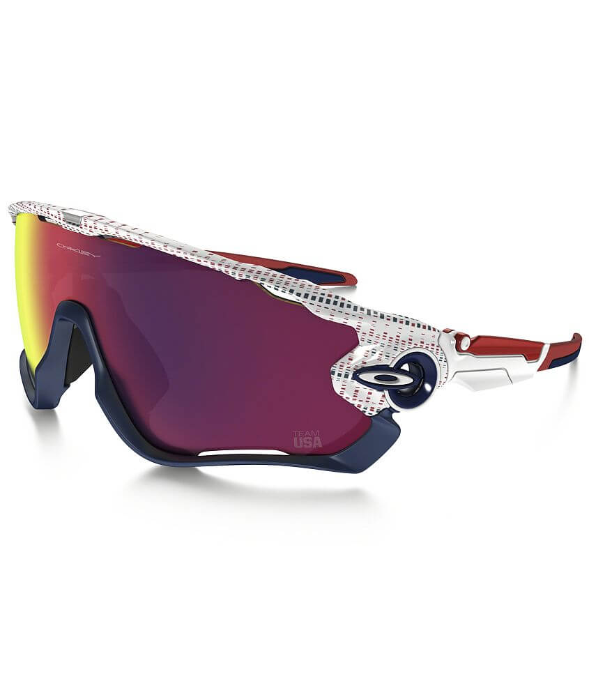 Oakley Jawbreaker Team USA Sunglasses - Men's Sunglasses & Glasses in White  | Buckle