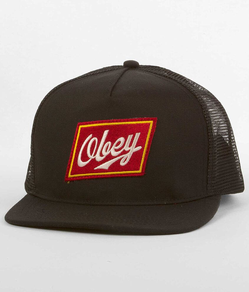 OBEY Malt Liquor Trucker Hat front view