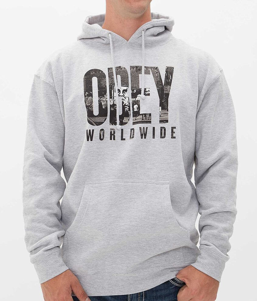 OBEY OG NY Sweatshirt Men s Sweatshirts in Heather Grey Buckle