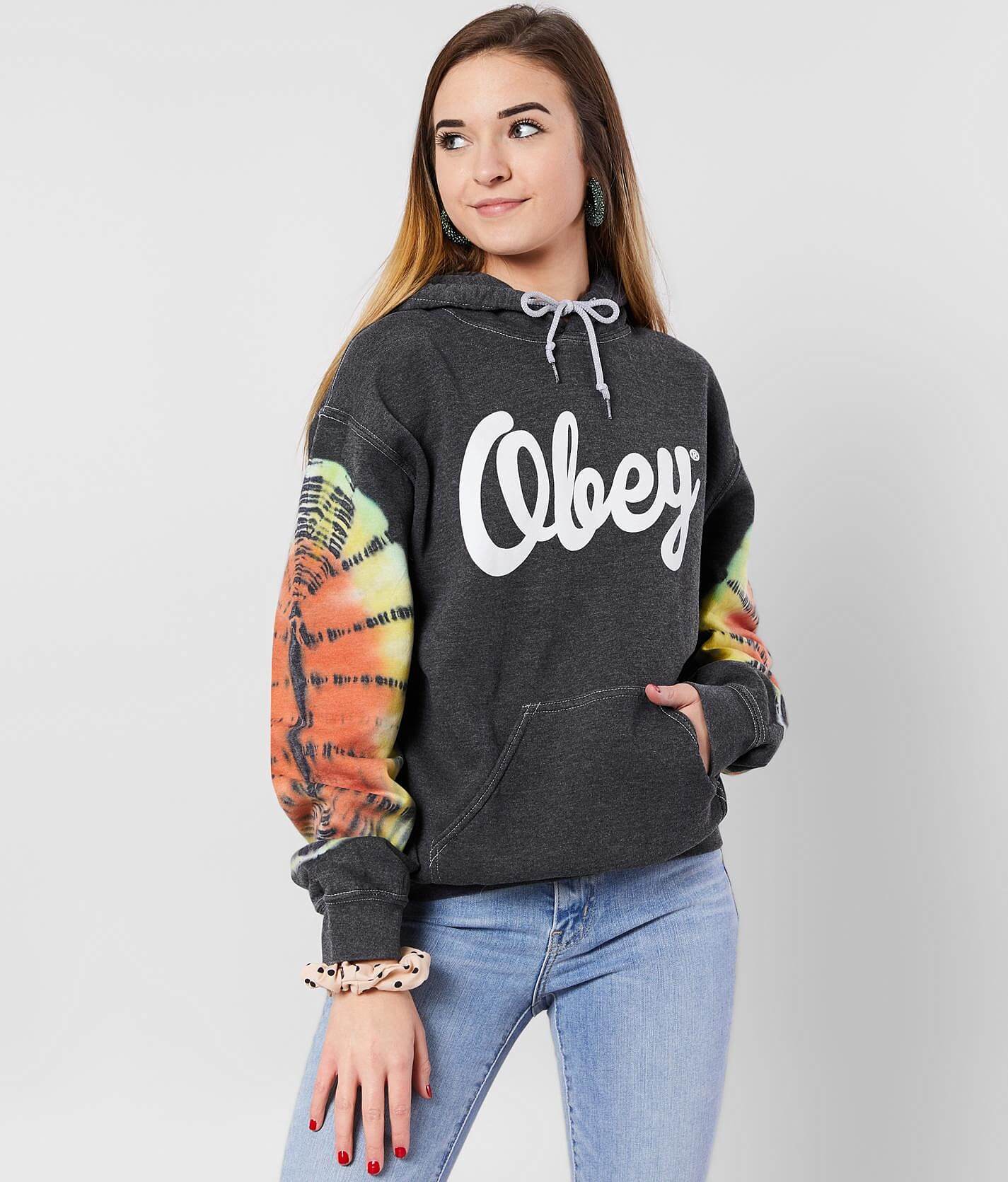 obey tie dye sweatshirt