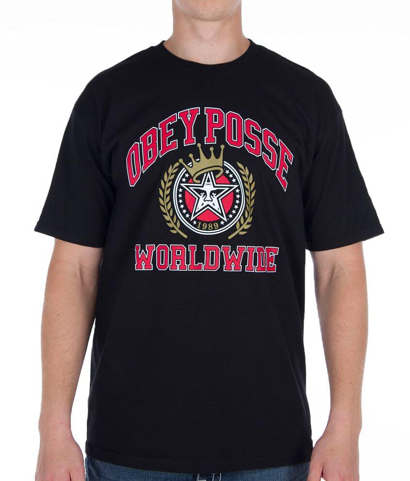 OBEY Posse Worldwide T-Shirt front view